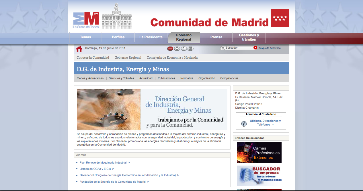 D.G. de Industria, Energía y Minas | Recurso educativo 33533