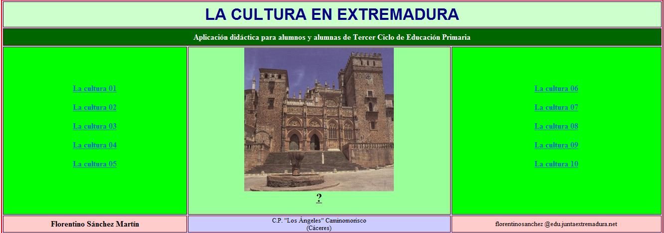 La cultura en Extremadura | Recurso educativo 34624