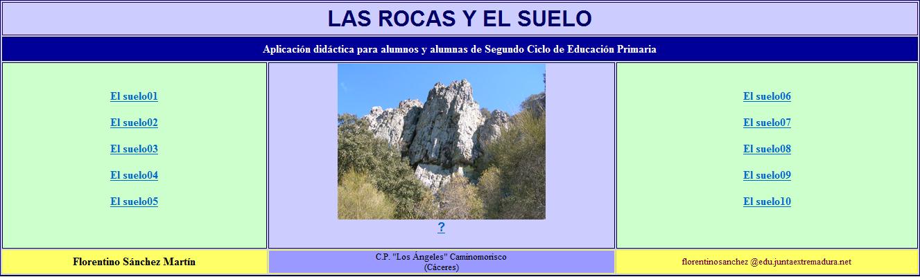 Las rocas y el suelo | Recurso educativo 34651
