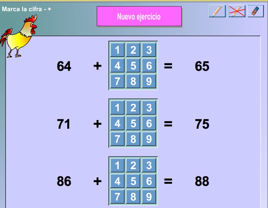 Completa la suma | Recurso educativo 37437