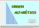 Orden alfabético | Recurso educativo 38582