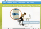 Video: How to sit and stand up safely while working at your desk? | Recurso educativo 41296