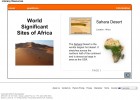 World Significant Sites of Africa | Recurso educativo 42151