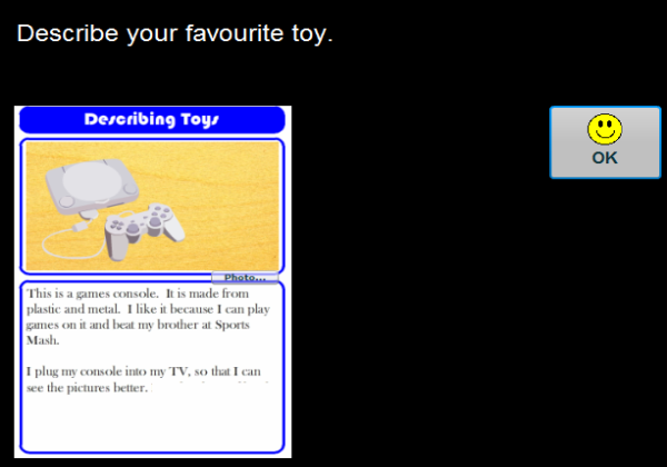 Describing toys | Recurso educativo 42358