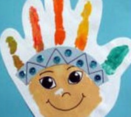 Indio con Pintura de Dedos | Recurso educativo 43630