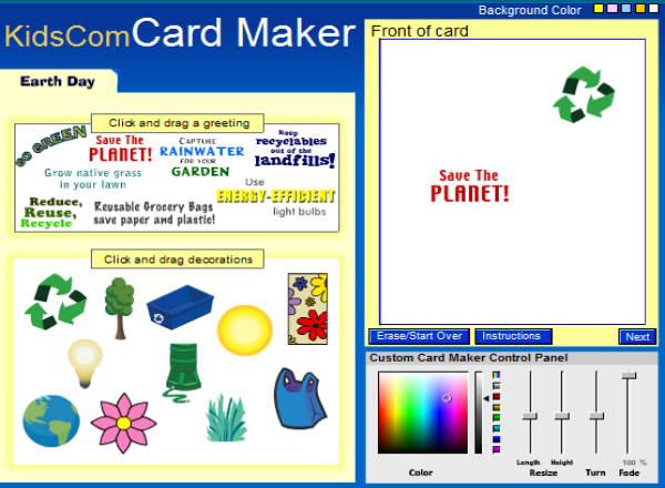 Make an Earth day card | Recurso educativo 47898