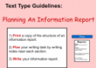 Planning an information report | Recurso educativo 54525