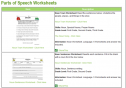 Parts of speech (worksheets) | Recurso educativo 23048