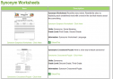 Synonyms  (worksheets) | Recurso educativo 23085