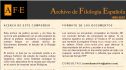 Archivo de Filología Española | Recurso educativo 31322