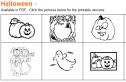 Halloween printable pages | Recurso educativo 68438