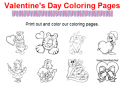 Valentine's day colouring pages | Recurso educativo 71080
