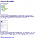 Dinosaurs printable pages | Recurso educativo 75676