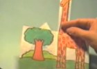 Tarjeta pop-up de una jirafa | Recurso educativo 78048