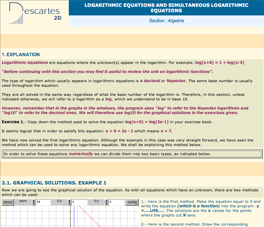 Sistemas de ecuaciones: ecuaciones_logaritmicas | Recurso educativo 90568