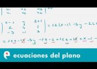 Ecuación del plano a partir de tres puntos (ejercicio) | Recurso educativo 109308