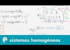 Sistemas homogéneos (ejercicio) | Recurso educativo 109493