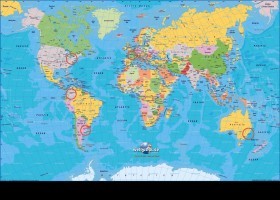 mapa guía con países Navidad | Recurso educativo 112968