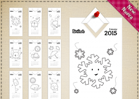 Calendario para colorear 2015 | Recurso educativo 727554