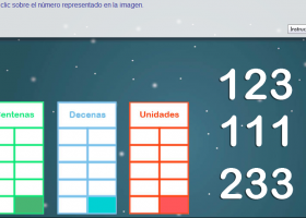 Juego de unidades, decenas y centenas para niños de primaria | Recurso educativo 736409