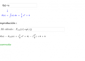 Calculo de la integral indefinida de una función. | Recurso educativo 757027