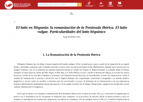 El latín en Hispania: la romanización de la Península Ibérica | Recurso educativo 766197