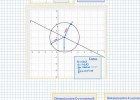 Circunferencia a partir de 2 puntos cuyo centro pasa por una recta dada | Recurso educativo 766964