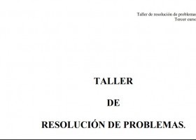 Taller de resolución de problemas | Recurso educativo 771385