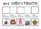 Mis monstruos: Actividad para repasar colores, números y partes del | Recurso educativo 773083