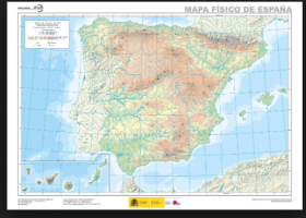 Mapa físico de España mudo | Recurso educativo 774237