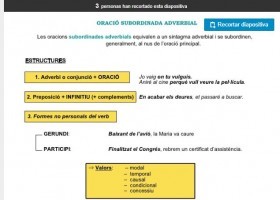 Oracions subordinades adverbials | Recurso educativo 777529