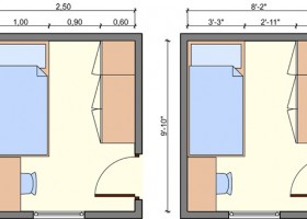 Kid's bedroom layouts with one bed | Recurso educativo 780634