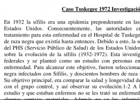 Cas Tuskegee 1972 Investigació Sífilis | Recurso educativo 787907