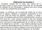 Abdicació del rei Amadeu I de Savoia | Recurso educativo 789809