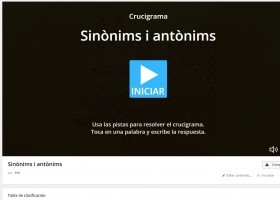 Sinònims i antònims | Recurso educativo 772870