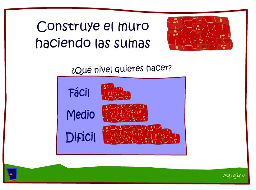 Construye el muro con sumas | Recurso educativo 40048