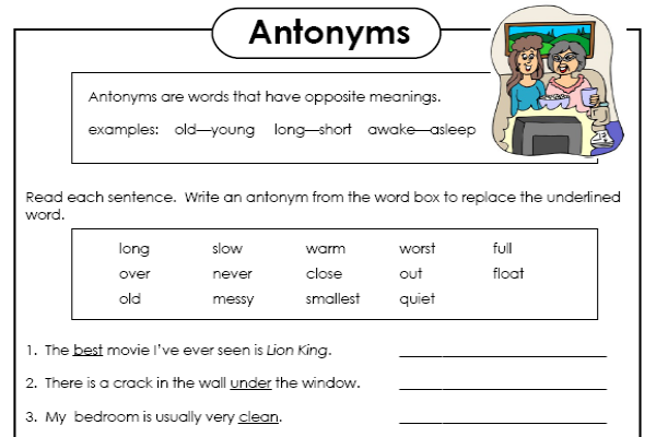 Antonyms | Recurso educativo 42839