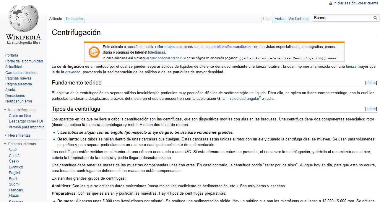 Centrifugació | Recurso educativo 49810