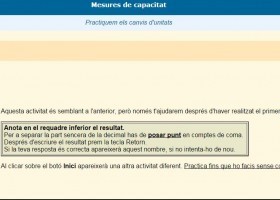 Practiquem els canvis d'unitats de capacitat | Recurso educativo 685156