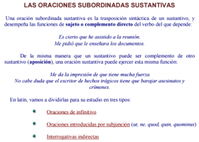 Oraciones subordinadas sustantivas | Recurso educativo 764361