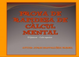 Proves de càlcul mental | Recurso educativo 772862